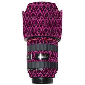  Lens Vinyl Wrap for Canon 24 70mm f/2.8L (Pink Damask 