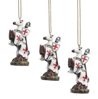 Medieval Knight Holiday Ornaments Set of Six  