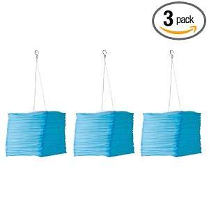  shape Silk Effects Solar Lantern, Blue, 3 Pack