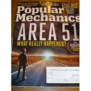  Popular Mechanics September 2011 Area 51 Various Books