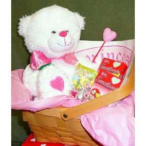  Princess Bear Valentines Basket Toys & Games