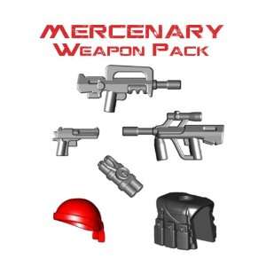  Mercenary Weapon Pack   LEGO Compatible Minifigure Pieces 
