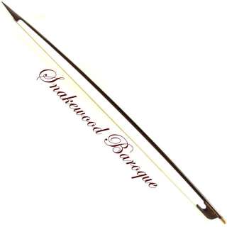 Pro Master Beautiful Snakewood Baroque 4/4 Violin Bow Old Style Stiff 