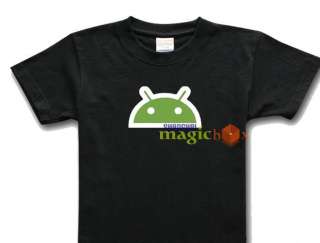 Android Logo Google Phone OS Geek T Shirt SMART BRAIN  