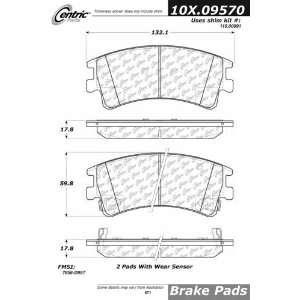   105.09570 105 Series Posi Quiet Semi Metallic Brake Pad Automotive