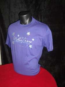 Whitney Houston 1987 Vtg Concert Tour T Shirt Unworn XL  