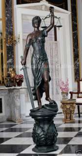 Large Themis Greek Goddess of Justice Sculpture Statue  