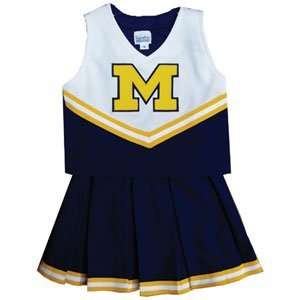  Michigan Wolverines NCAA Full Pleat Cheerdreamer Two Piece 