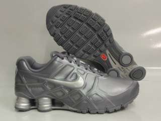 Nike Shox Turbo XII Grey Silver Sneakers Mens Size 9  