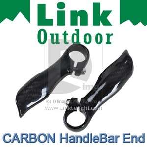 Black Bike bicycle cycling Carbon Handle Bar End Grip  
