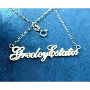  Personalized 925 Silver Any Double Name Necklace 