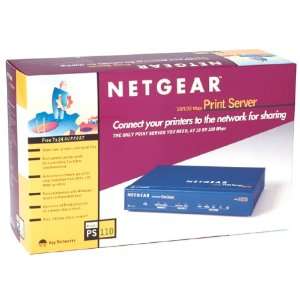   Netgear PS110 10/100 Print Server with 2 Parallel Ports Electronics
