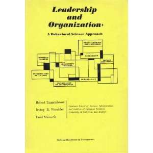  Leadership and Organization A Behavioral Science Approach 