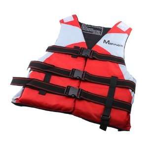   Adult General Purpose Life Jacket Vest (Red+Gray)