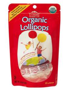 Yummy Earth Organic Fruit Lollipops, 3 oz YummyEarth  