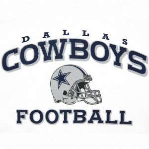 Dallas Cowboys Reebok Youth White Stacked Helmet T Shirt  