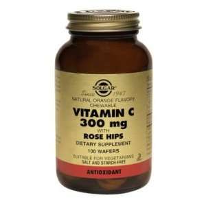  Vitamin C 300 mg with Rose Hips (Chewable) 100 Wafers Health 