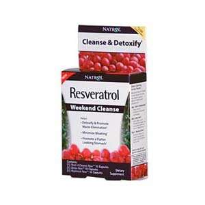  Natrol Resveratrol Weekend Cleanse 30 caps Health 