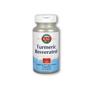  KAL   Turmeric Resveratrol, 30 tablets Health & Personal 