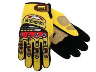 CLEARANCE ADULT/YOUTH YELLOW BIKE ATV MOTOCROSS GLOVES  