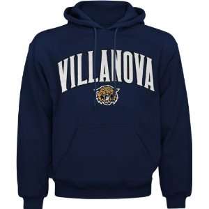 com Villanova Wildcats Navy Mascot One Tackle Twill Hooded Sweatshirt 