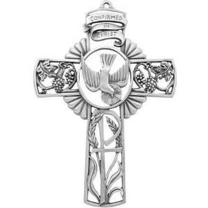  6 Inch Fine Pewter Confirmation Cross 