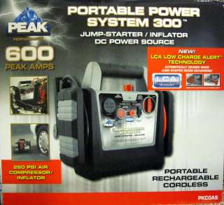NWOB Peak Portable Power System 300 Compressor Inflator/Jump Starter 
