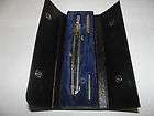 Vintage German Drafting compass boxed set stainless screwdriver & lead 