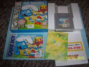 The Smurfs (Game Boy, 1993) COMPLETE GB GBC RARE  