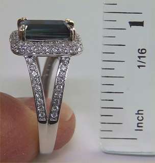   06 ct UNHEATED Blue Sapphire Diamond Engagement Ring 14k Gold  