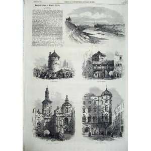   Munich 1865 Market Place Street Walls River Isar Print