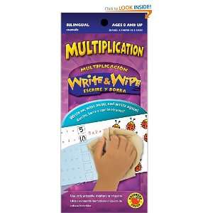  Multiplication Multiplicacion (Write & Wipe), Ages 8 and 
