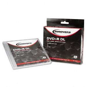 Products   Innovera   Dual Layer DVD+R Discs, 8.5GB, 8x, w/Jewel Cases 