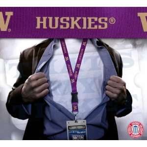  Washington Huskies NCAA Lanyard Key Chain and Ticket 