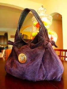 100% Authentic Gucci Purple Suede Hysteria Shoulder Bag 197061  