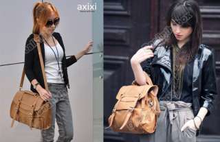 New Style Womens High Quality PU Leather Messenger Bag Retro Handbag 