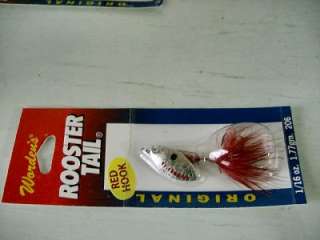 NEW 6 ASSORTED ROOSTER TAILS, SPINNERBAITS Lot D  