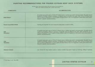 US Gypsum Specifications Asbestos Cement Pyrofill Concrete Roof Decks 