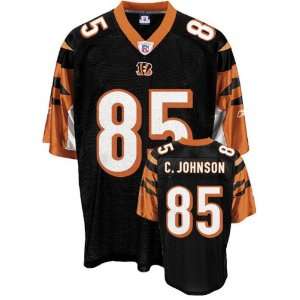  Chad Johnson Black Reebok NFL Replica Cincinnati Bengals 