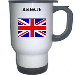  UK/England   REIGATE White Stainless Steel Mug 