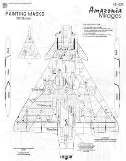 Aztec Decals 1/48 IA MIRAGE Jet Fighters  