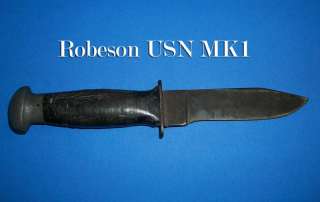 WW2 Knife Mark 1 USN Robeson (knife only)   WWII  