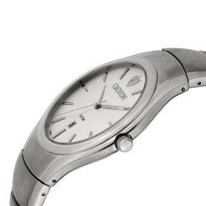 New Croton Swiss Mens Titanium Watch/Silver Dial  