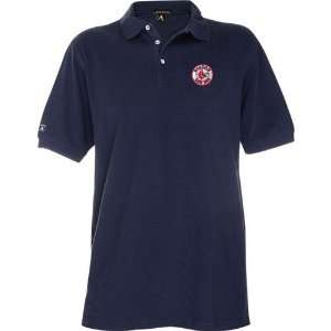 Boston Red Sox Mlb Classic Pique Polo Shirt (Navy Blue) (2X Large 