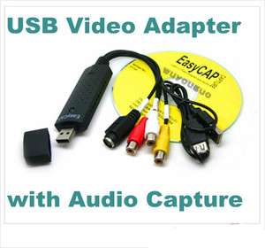   USB 2.0 TV DVD VHS Video Audio AV Capture Card Adapter with USB Cable
