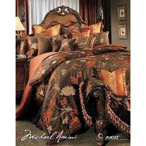  Grand Fleur Queen Bedding Set (12pc)   Aico Furniture 