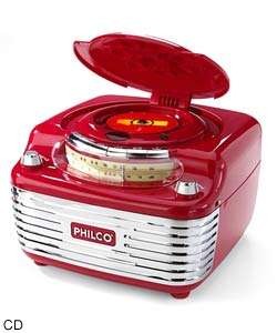 Philco Retro CD and Record Player with AM/FM Radio  