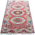 Indo Kazak Hand knotted Red/ Ivory Rug (3 x 5) Today $ 