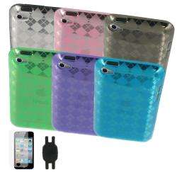 rooCASE 3 in 1 Plaid iPod Touch TPU Bundle  