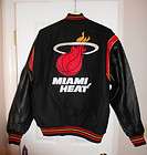 Miami Heat Leather/Wool mens Jacket New with tags Size 